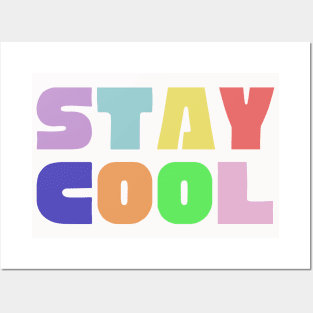 geometric Stay cool Posters and Art